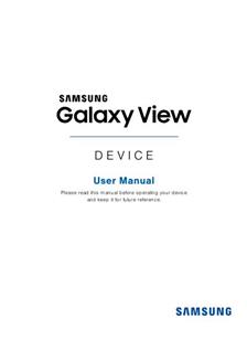 Samsung Galaxy View manual. Smartphone Instructions.